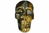 Polished Tiger's Eye Skull - Crystal Skull #111820-2